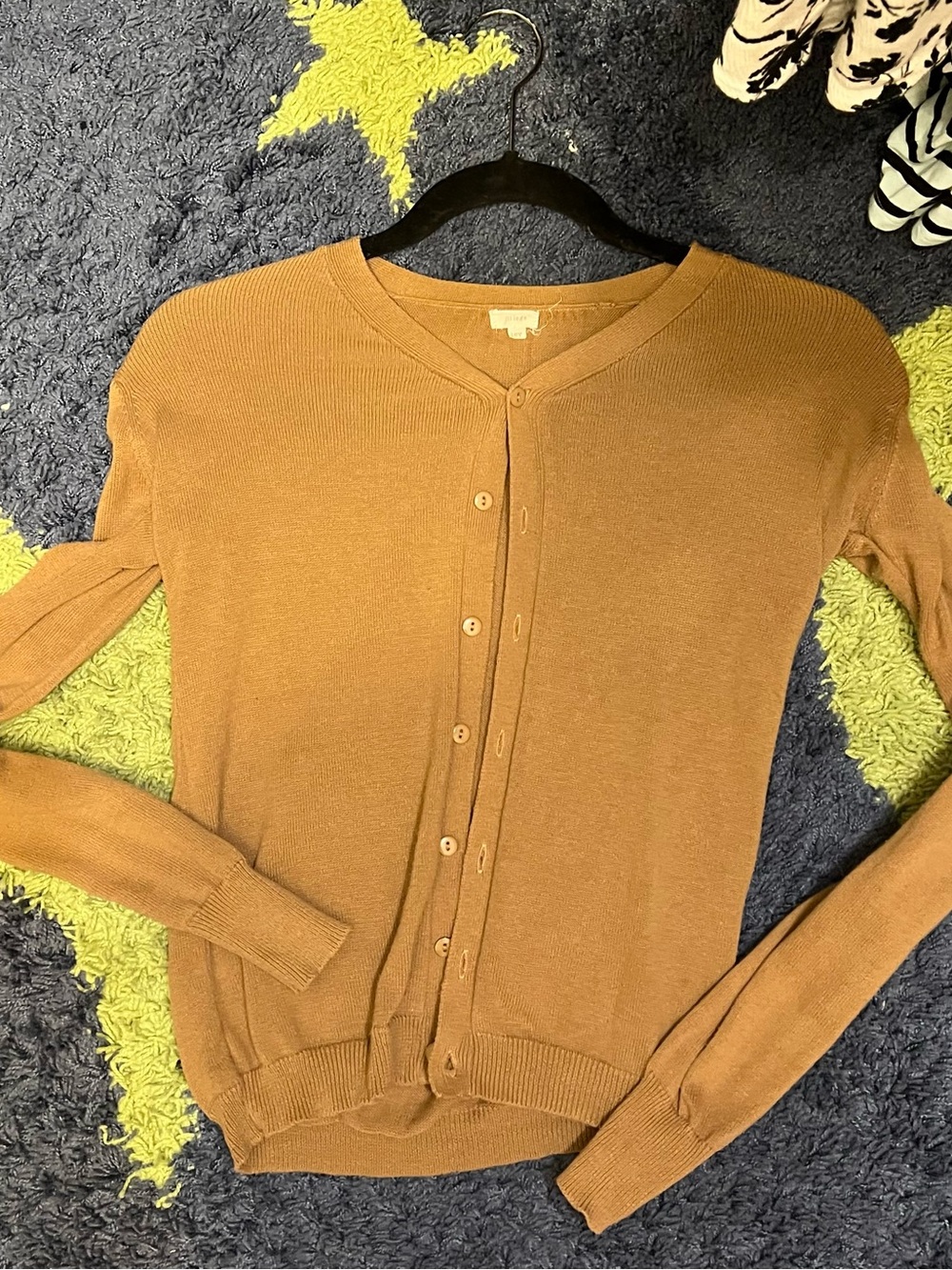 Kids' V-Neck Button Cardigan Sweater - Camel